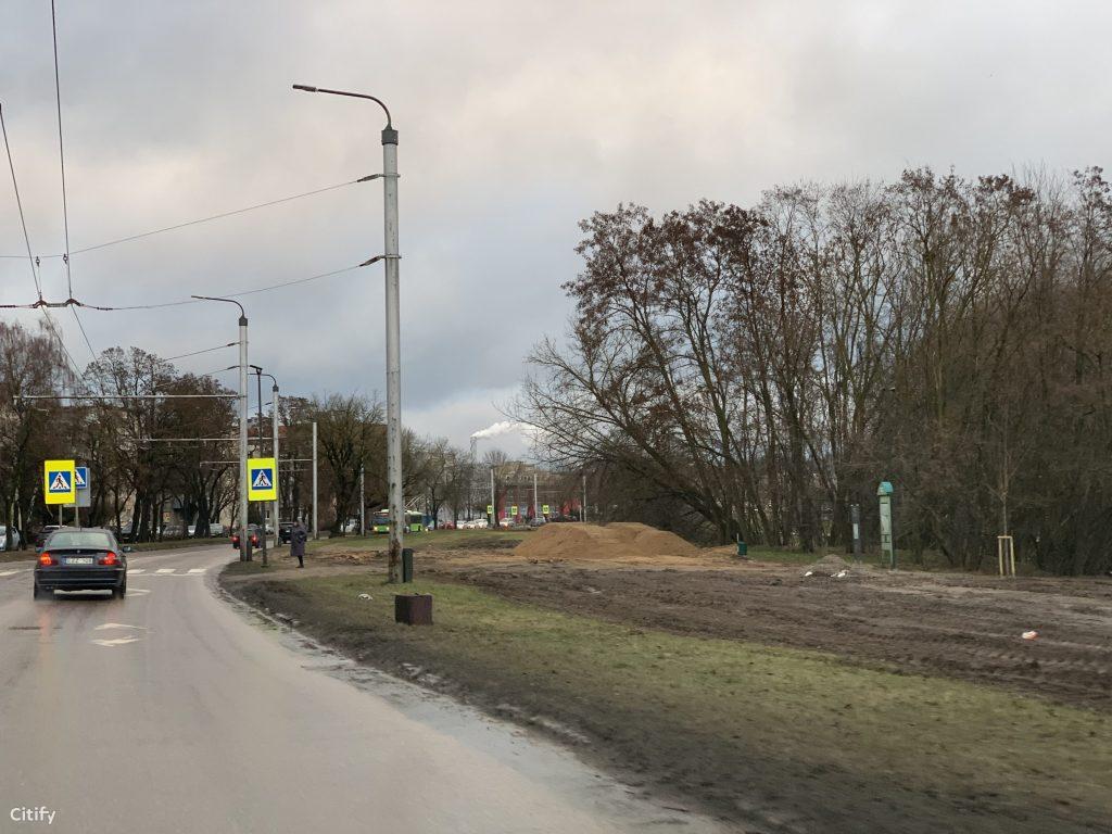 Neries krantinės parkas (Neries krant.) - Park - construction photos