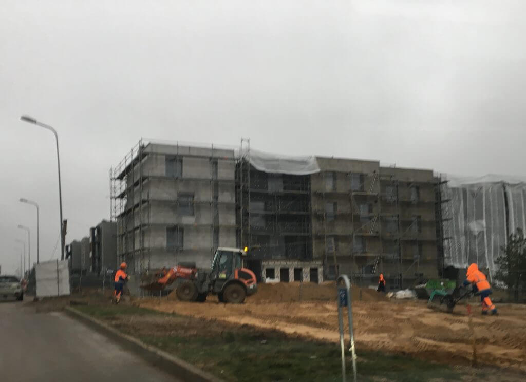 Karaliaučiaus slėnis 1 etapas (Pilaitės pr. 48) - Row housing - construction photos