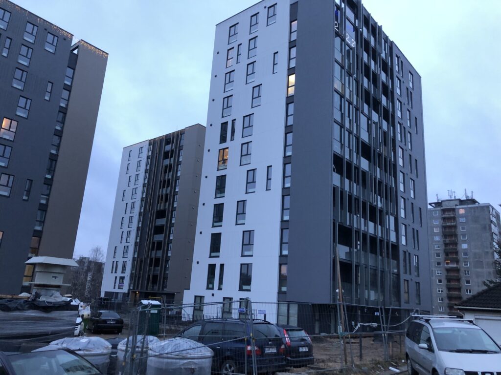 Viršuliškių stogai (Viršuliškių g. 38) - Multi apartment - construction photos