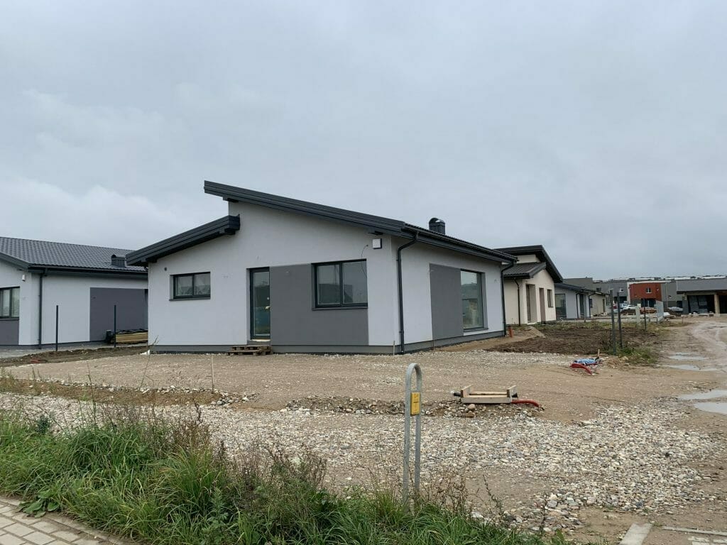 17 perlų (Uždaroji g.) - Private house community - construction photos