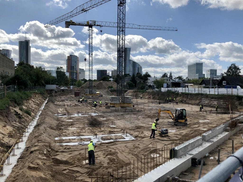 Namai-Kintai (sublokuoti namai) (Kintų g. 13) - Row housing - construction photos