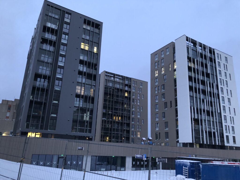 Viršuliškių stogai (Viršuliškių g. 38) - Multi apartment - construction photos