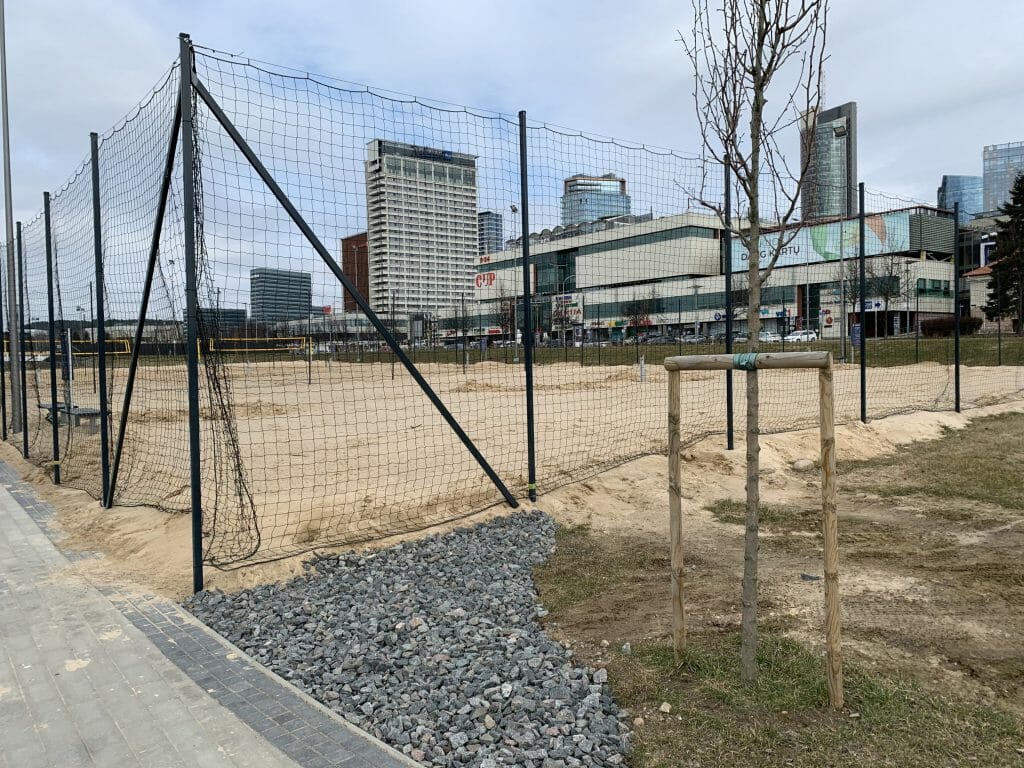 Neries dešiniosios krantinės (Upės g.) - Bike path, Sports field or court, Waterside - construction photos
