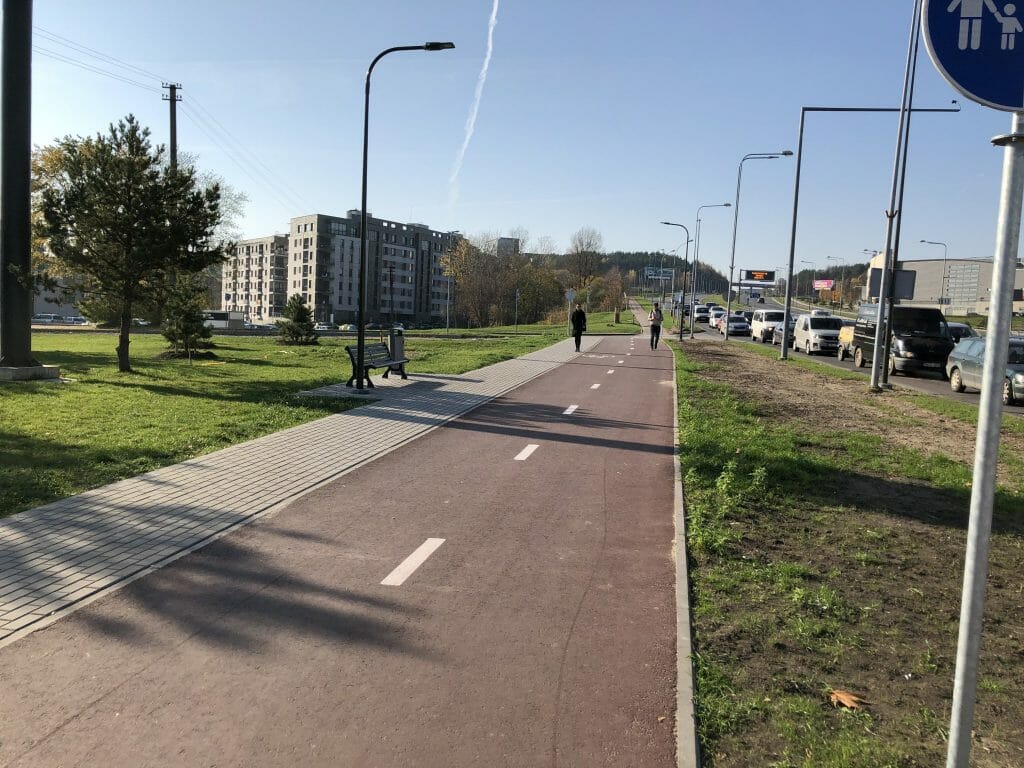 Neries senvagės slėnis (Linkmenų g.) - Bike path, Park - construction photos