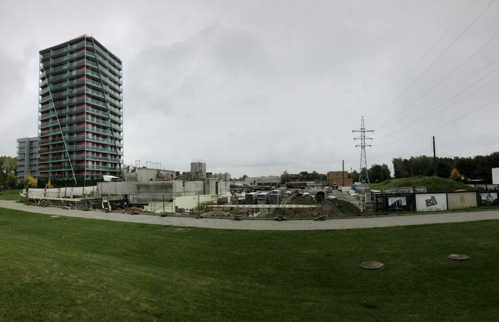 Ąžuolų namai (Verkių g. 48) - Multi apartment - construction photos