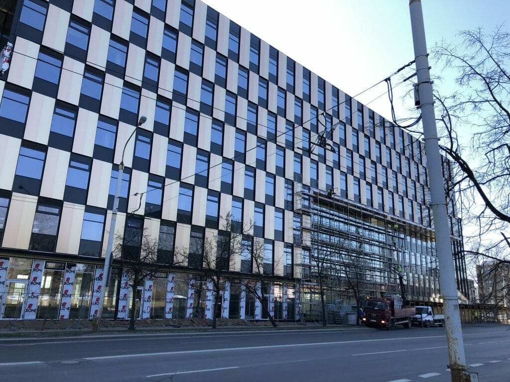 Business Stadium North (Rinktinės g. 3) - Verslo centras - statybų nuotraukos