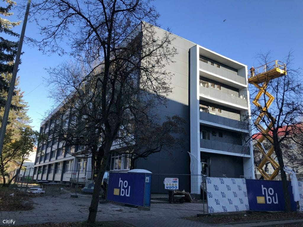ST.41 (Studentų g. 41) - Co-living, Lofts - construction photos