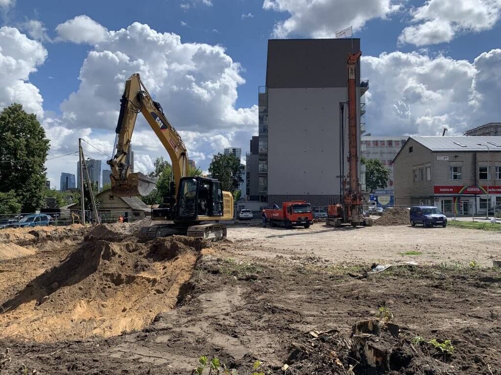 Žalgirio 94 (Žalgirio g. 94) - Office center - construction photos