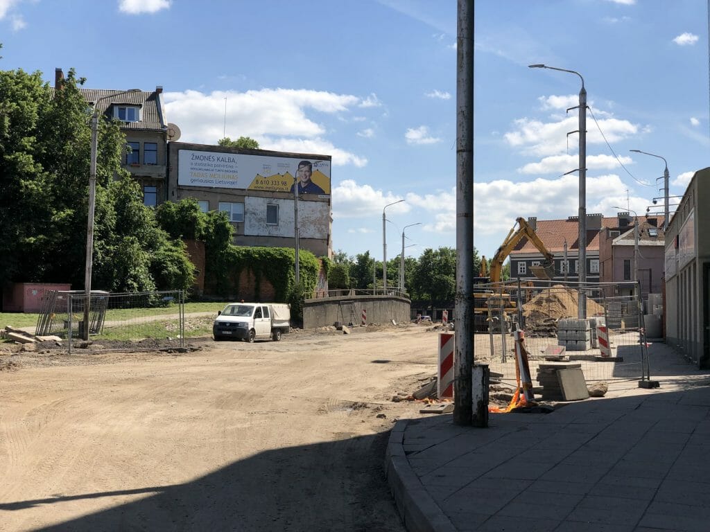 Kauno pilies žiedo rekonstrukcija, Šauklių ir Šv. Gertrūdos g. rekonstrukcija (Šauklių g., Šv. Gertrūdos g., P. Vileišio tiltas) - Street - construction photos