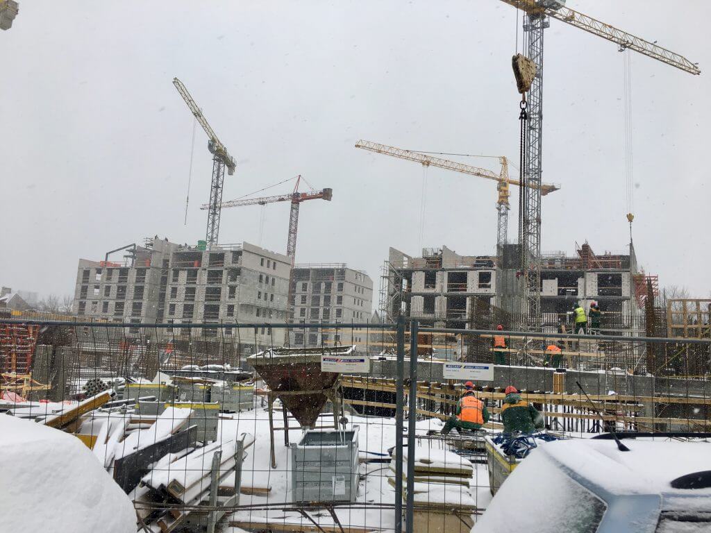Žvėryno panoramos (Siesikų g. 14) - Multi apartment - construction photos