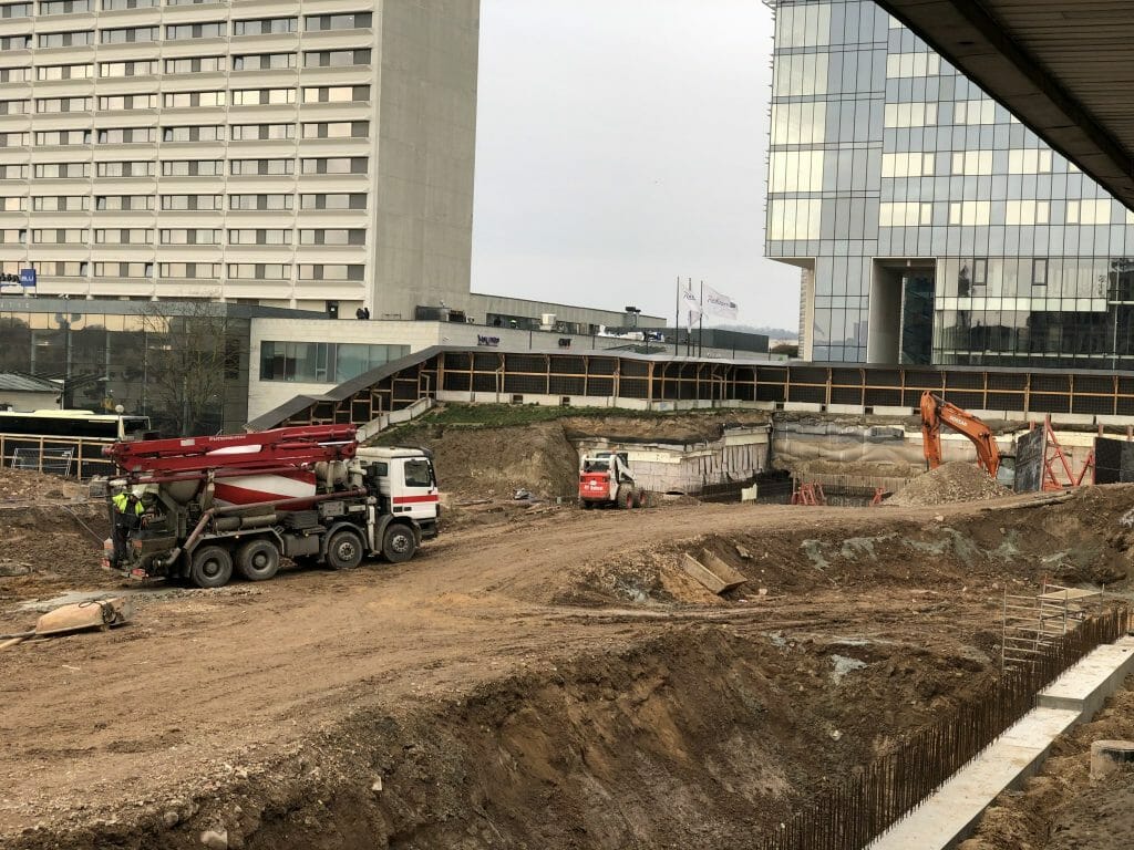 Artery (Konstitucijos pr. 18B) - Biroju centrs - būvdarbu attēli
