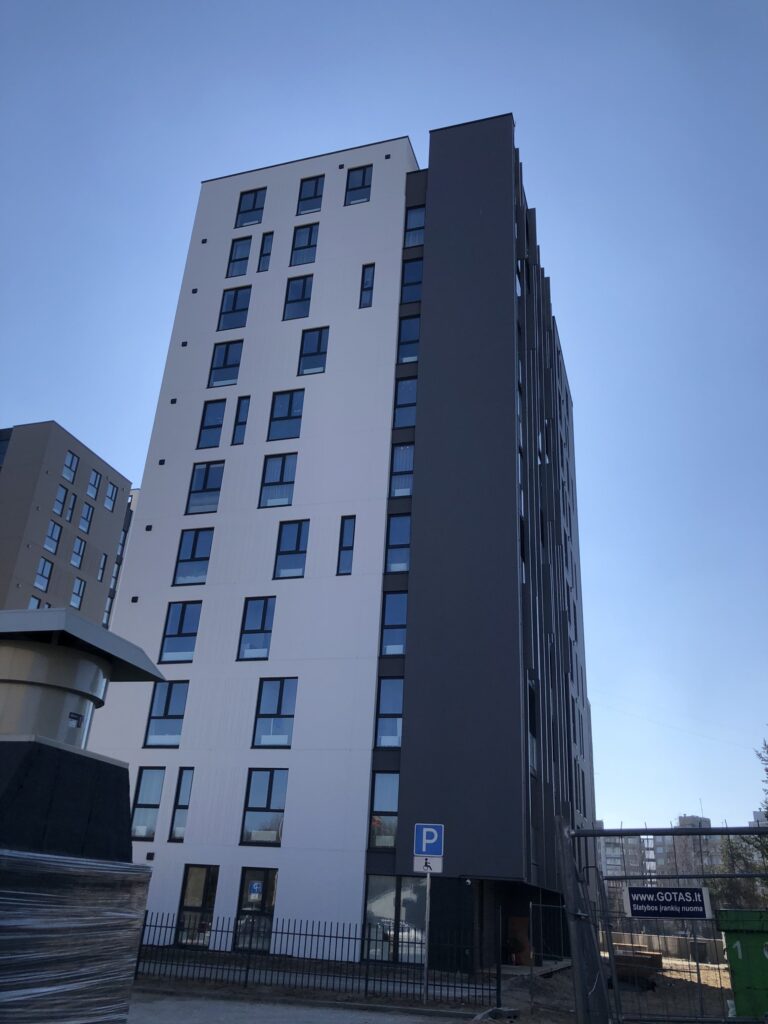 Viršuliškių stogai (Viršuliškių g. 38) - Multi apartment - construction photos