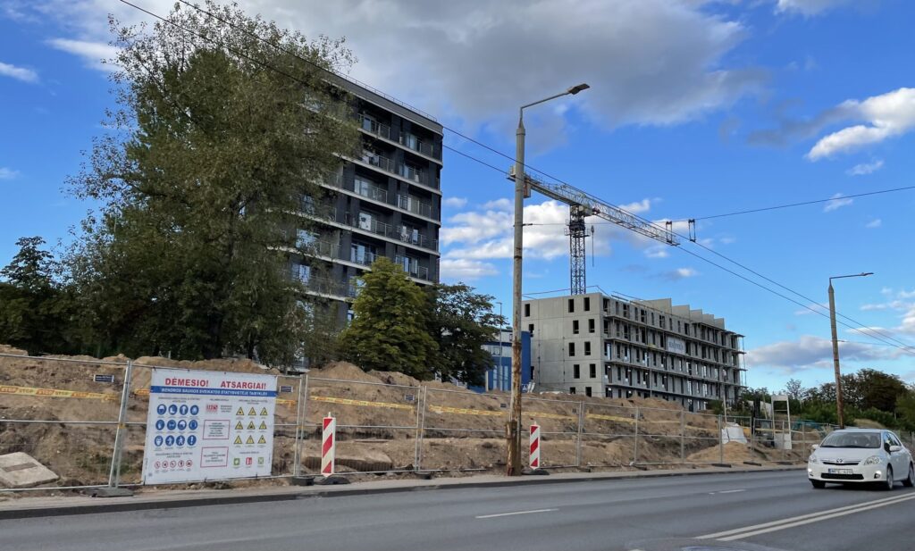 City Yard (Kareivių g. 2D) - Multi apartment - construction photos
