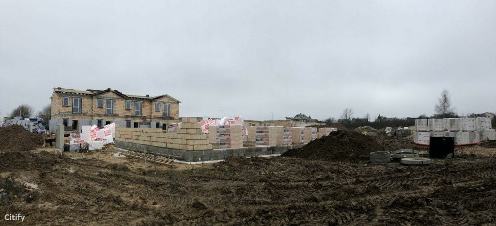 Kotedžai Kalnėnuose (Savičiūnų g.) 2 etapas (Savičiūnų g. 35A, 35B) - Row housing - construction photos