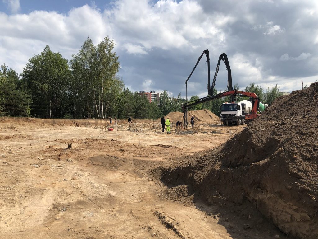 Pilaitės namai (Tilžės g. 47, 53, 55, 57, 59, 60, 61, 63, 65, 67, Gumbinės g. 8, 12, 14, Virbalio g. 4, Tolminkiemio g. 50) - Rindu mājas - būvdarbu attēli