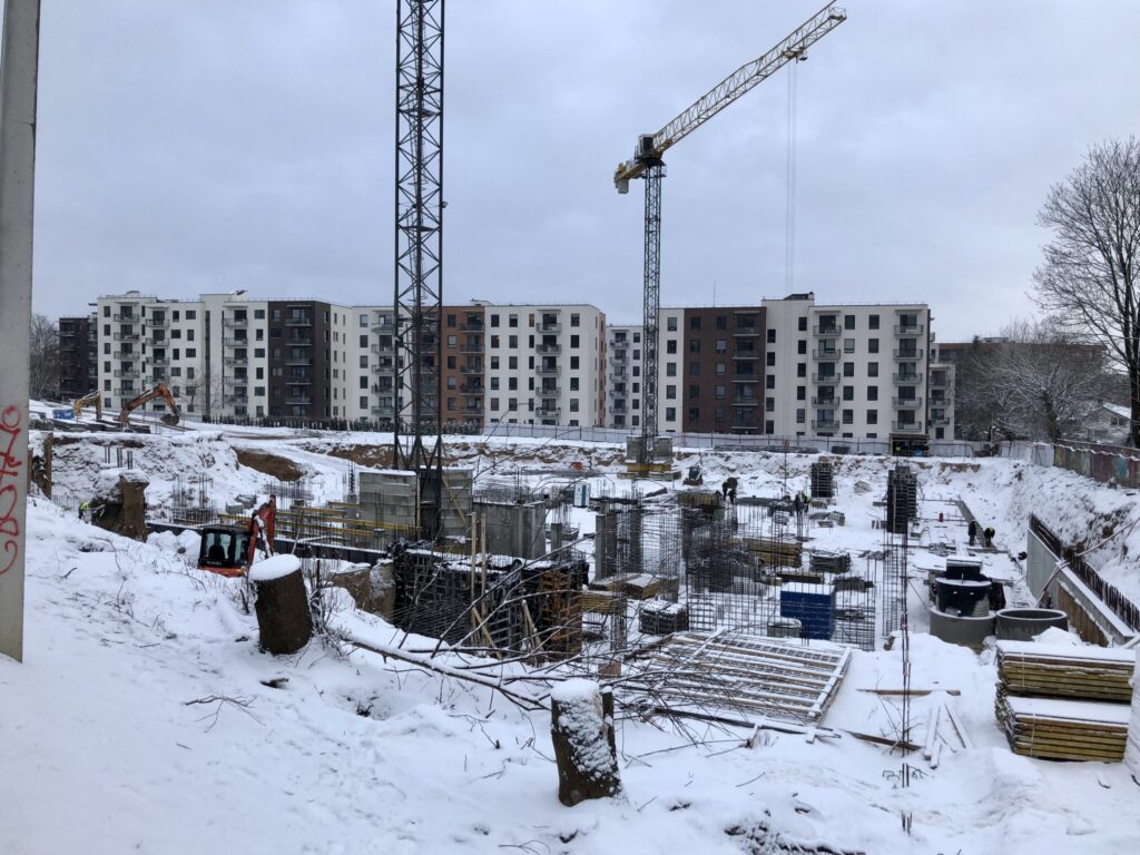 Žvėryno City (Paribio g. 12) - Multi apartment - construction photos