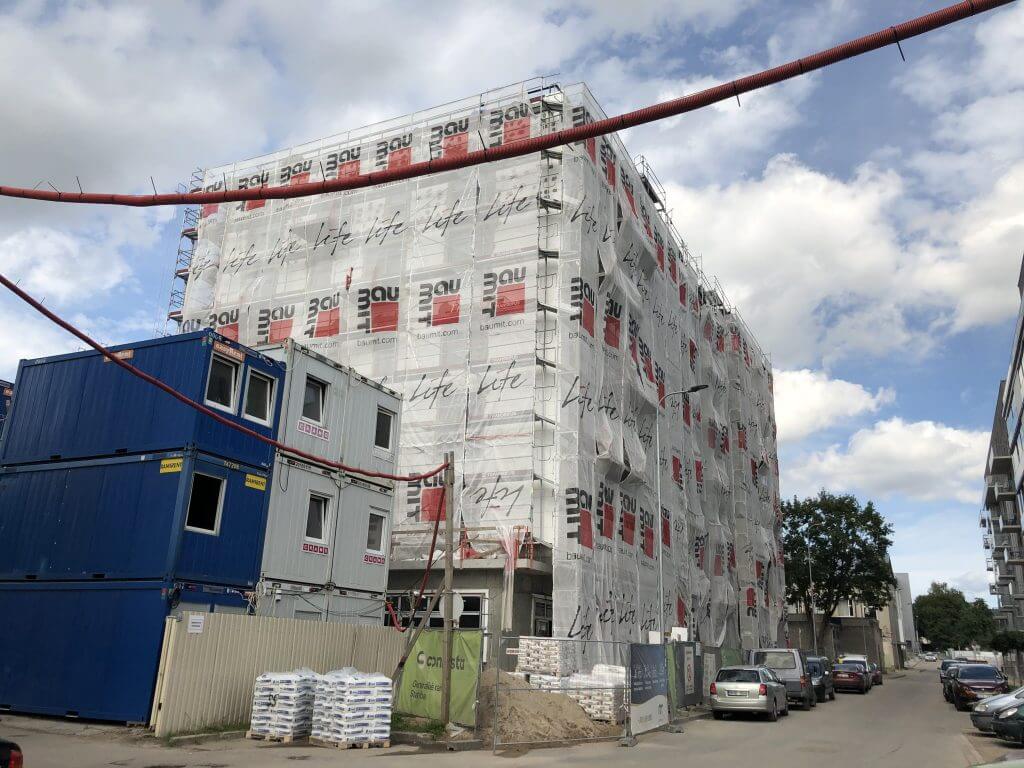 Miesto ritmu (Žalgirio g. 106A) - Multi apartment - construction photos