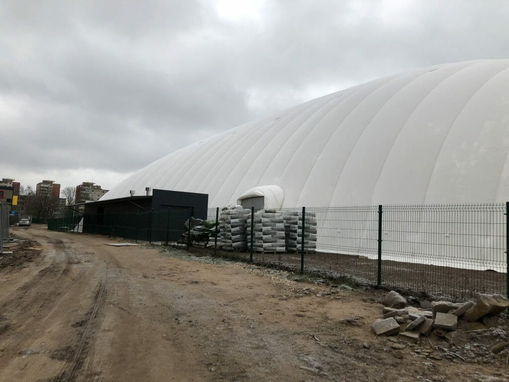 Ryto gimnazijos stadionas (Dariaus Gerbutavičiaus g. 9) - Sporta būve - būvdarbu attēli