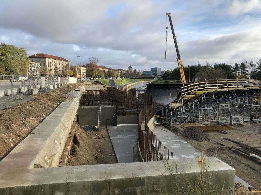 Nemuno salos tiltas (1) (Nemuno salos parkas) - Bridge - construction photos