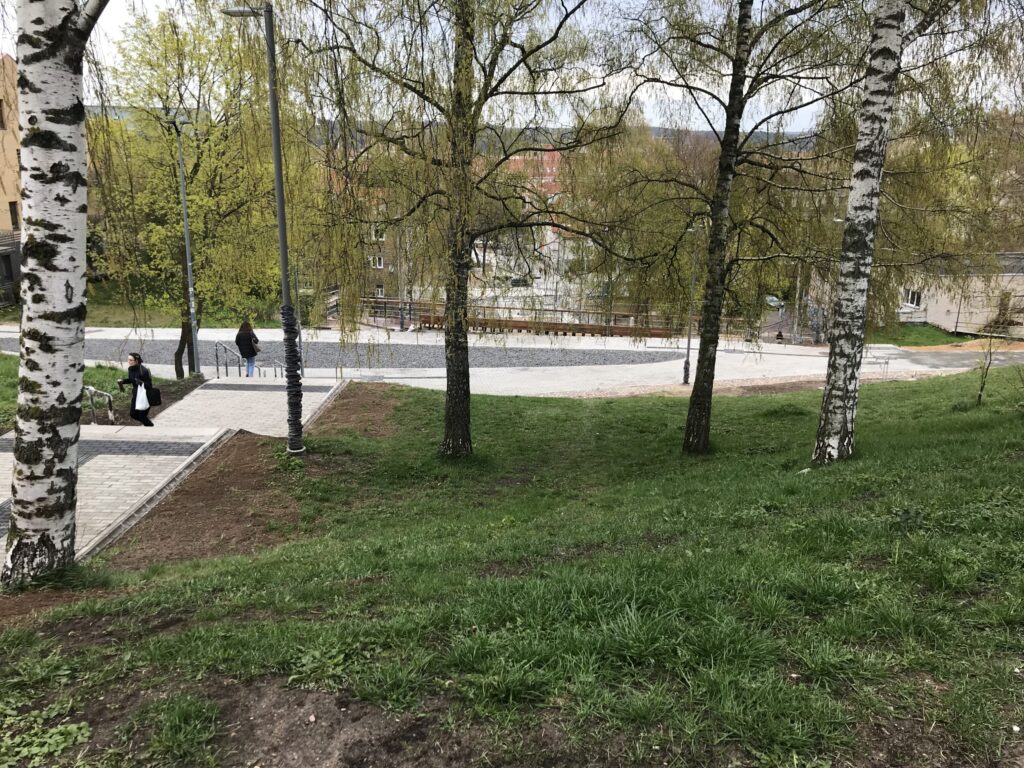 Vingrių šaltinių skveras (Vingrių g.) - Square - construction photos