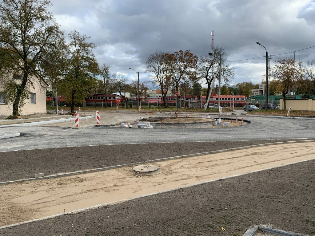 Geležinkelio g. dviračių takas (Geležinkelio g.) - Bike path, Street - construction photos