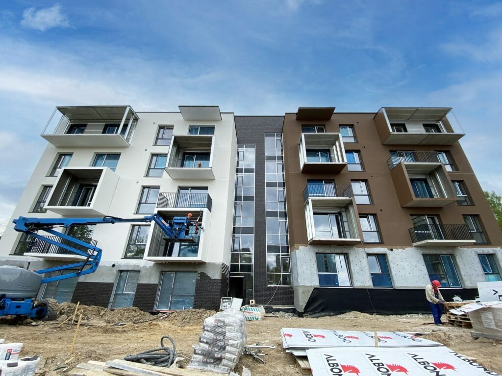 Klevų namai (Partizanų g. 34) - Multi apartment - construction photos