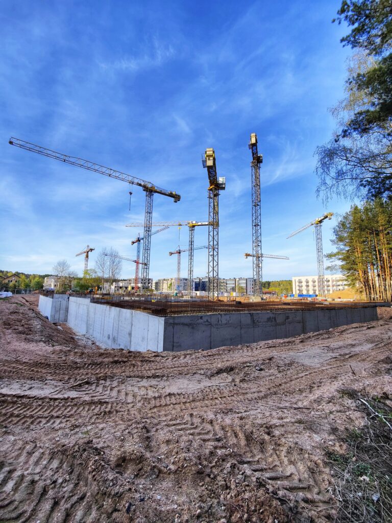 Pušų parkas (Lietaus g. 7) - Daudzdzīvokļu nams - būvdarbu attēli