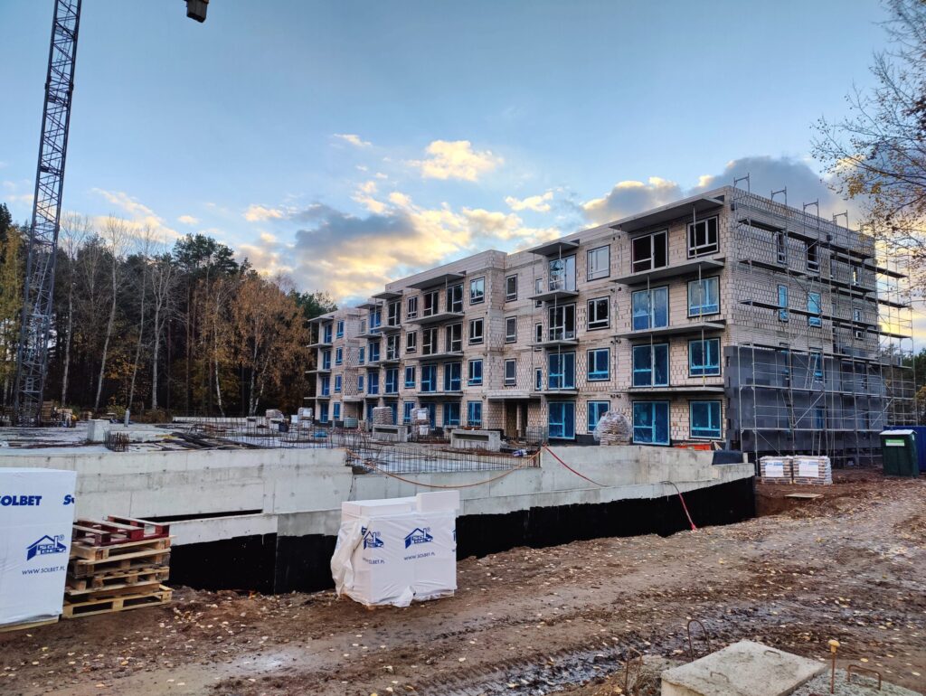 Pušų parkas (Lietaus g. 7) - Daudzdzīvokļu nams - būvdarbu attēli