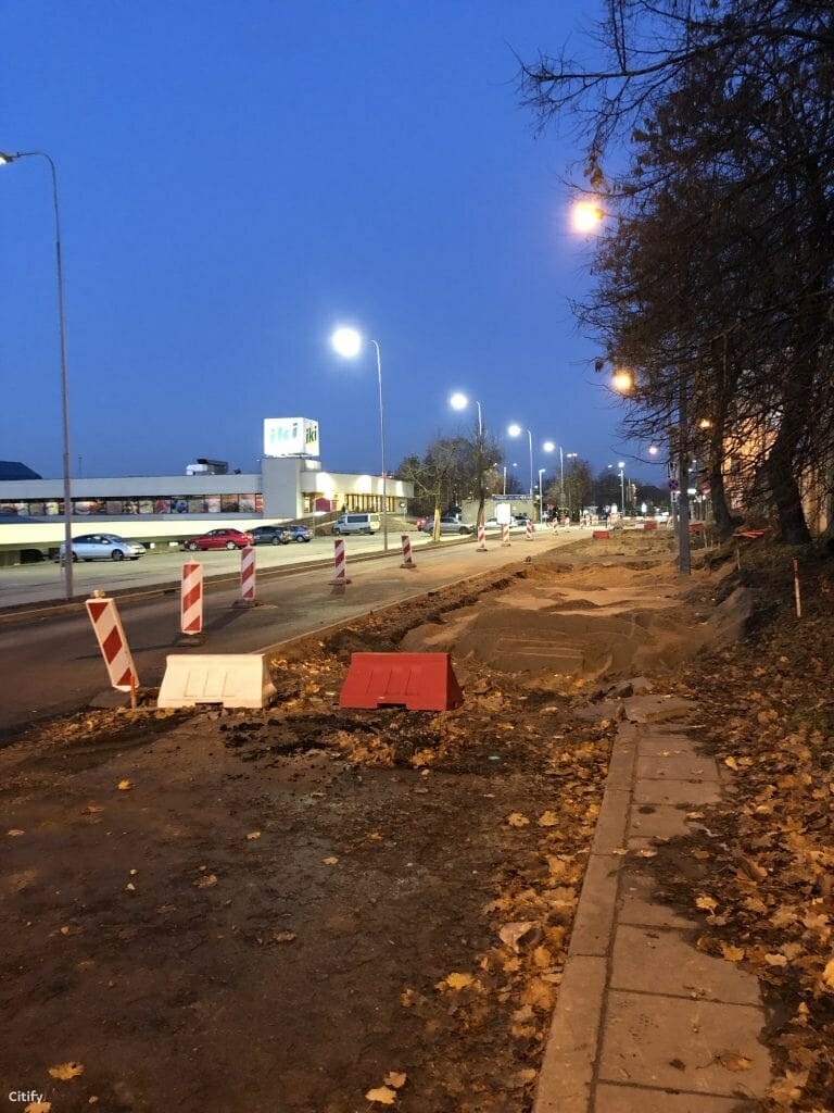 Geležinkelio g. dviračių takas (Geležinkelio g.) - Bike path, Street - construction photos