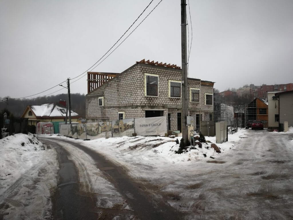 Baltupio krantas (Naujakiemio g. 21C, 23) - Row housing - construction photos
