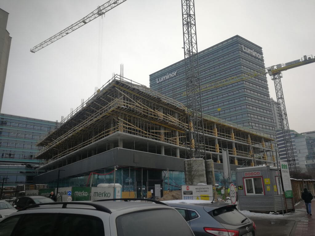Quadrum (Konstitucijos pr. 21) - Office center - construction photos