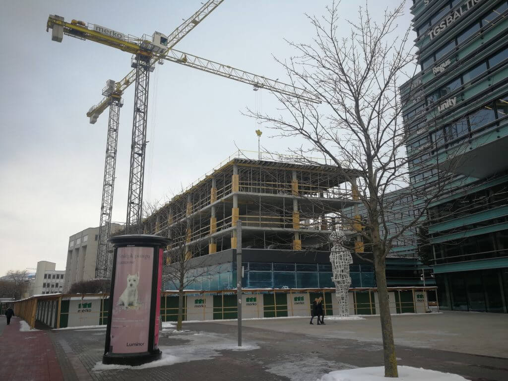 Quadrum (Konstitucijos pr. 21) - Office center - construction photos