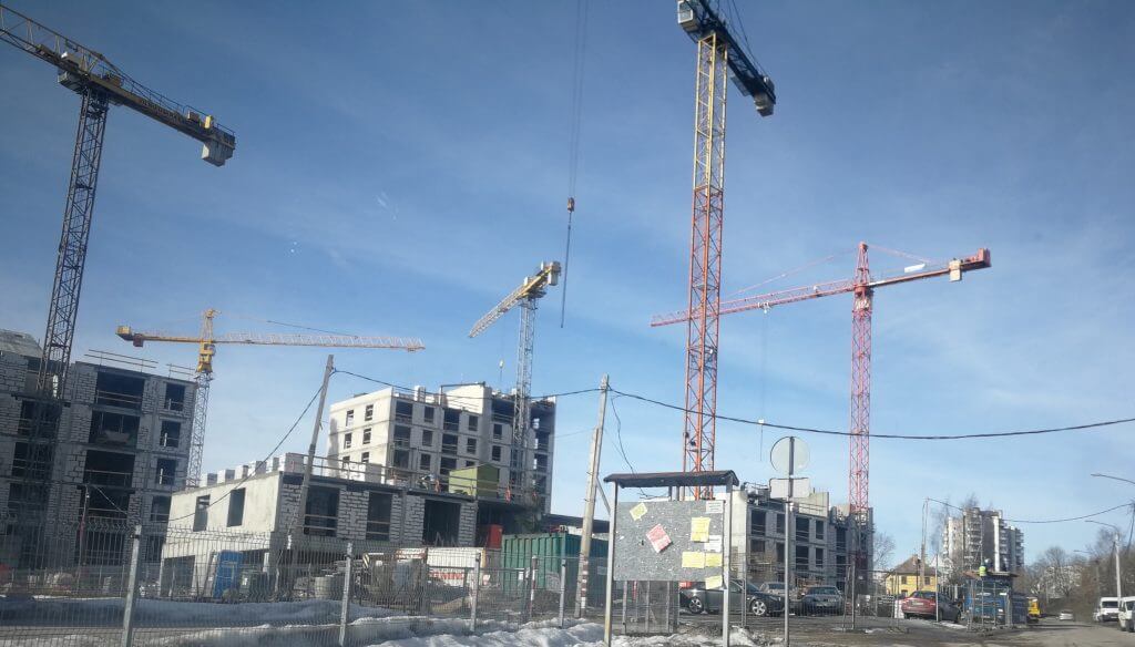 Žvėryno panoramos (Siesikų g. 14) - Multi apartment - construction photos