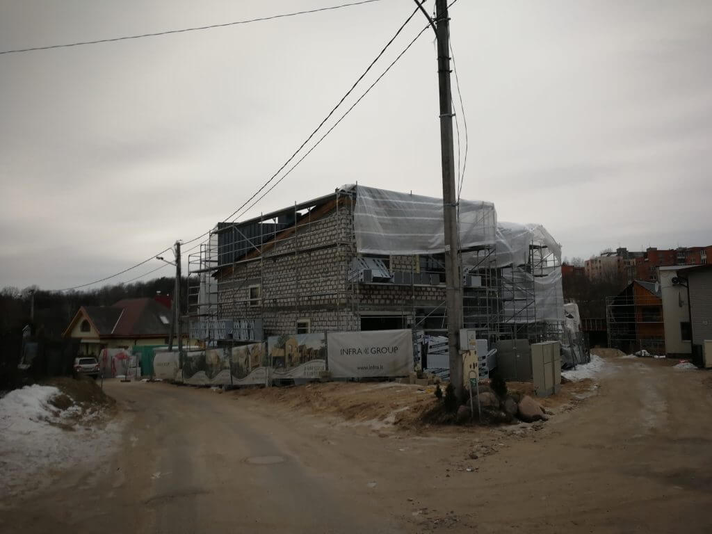 Baltupio krantas (Naujakiemio g. 21C, 23) - Row housing - construction photos
