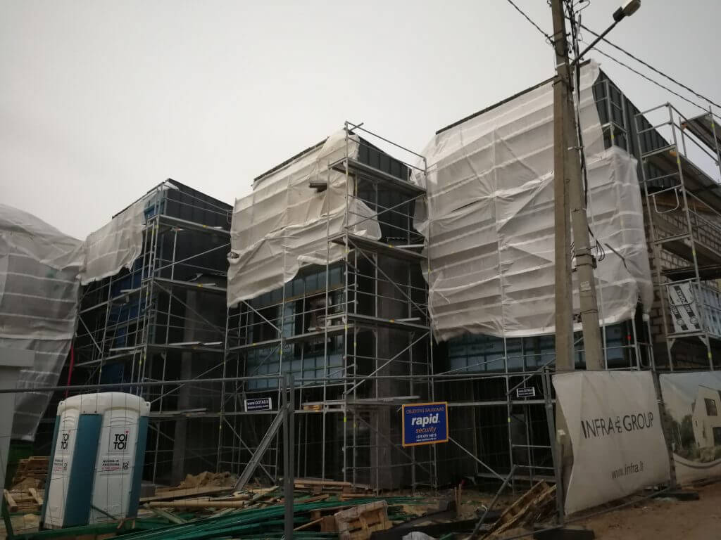 Baltupio krantas (Naujakiemio g. 21C, 23) - Row housing - construction photos