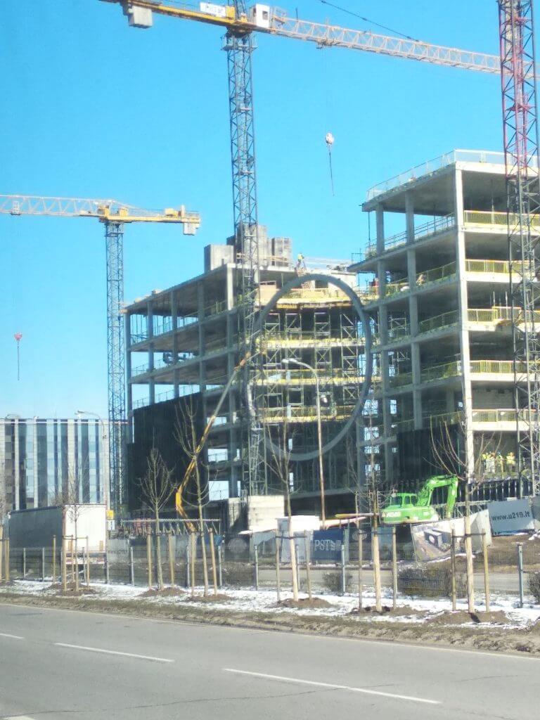 U219 (Ukmergės g. 219) - Office center - construction photos