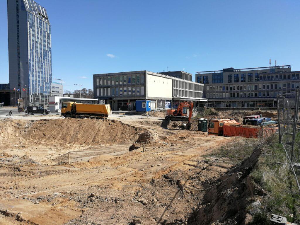 Artery (Konstitucijos pr. 18B) - Biroju centrs - būvdarbu attēli