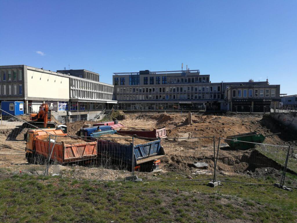 Artery (Konstitucijos pr. 18B) - Biroju centrs - būvdarbu attēli