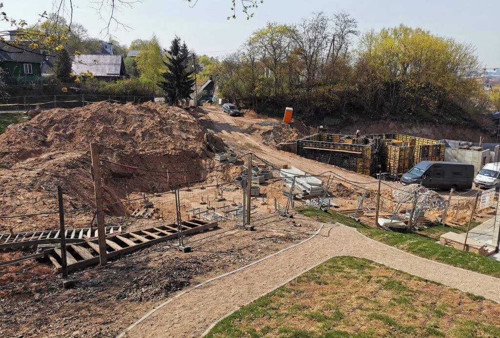 Markučių kalvos (Markučių g. 34, 34A, 36, 36A, 40) - Row housing - construction photos