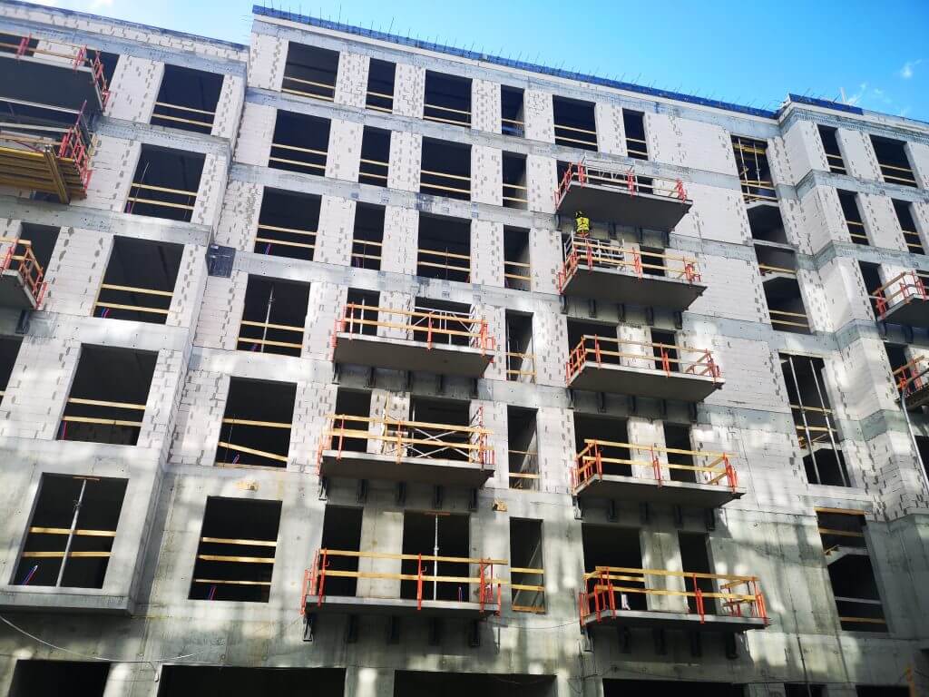 Miesto ritmu (Žalgirio g. 106A) - Multi apartment - construction photos