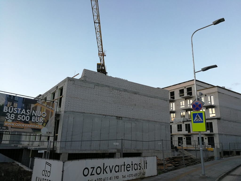 Ozo kvartetas (Jurgio Lebedžio g. 9) - Multi apartment - construction photos