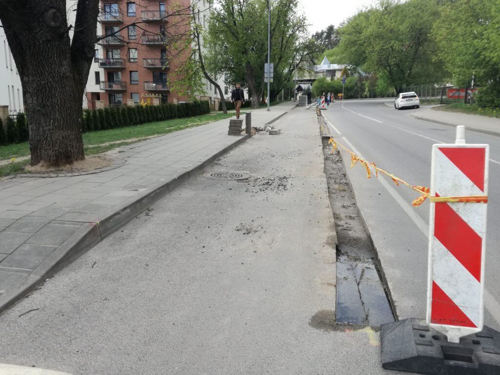 Pieninės g. dviračių takas (Pieninės g.) - Bike path - construction photos