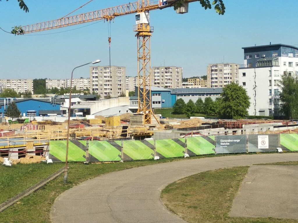 Gabijos gimnazijos priestatas (Pašilaičių g. 13) - Primary and secondary education - construction photos