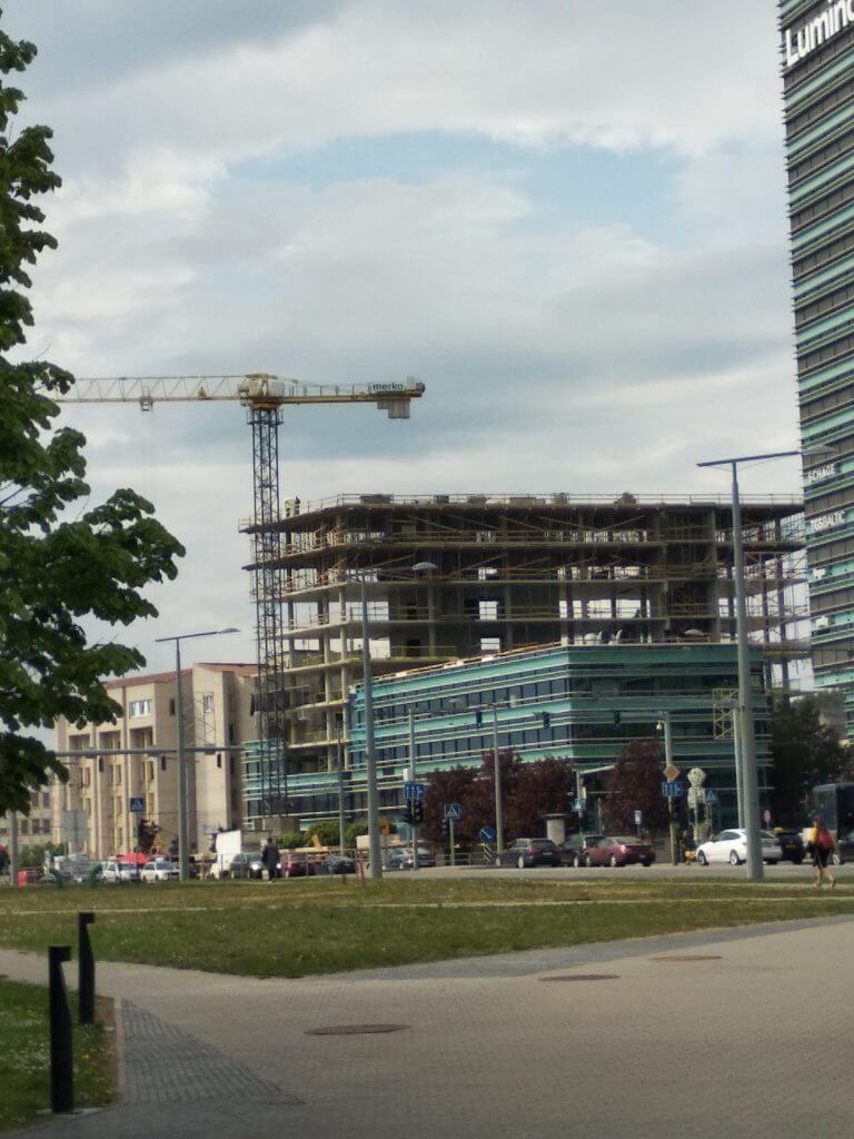 Quadrum (Konstitucijos pr. 21) - Office center - construction photos