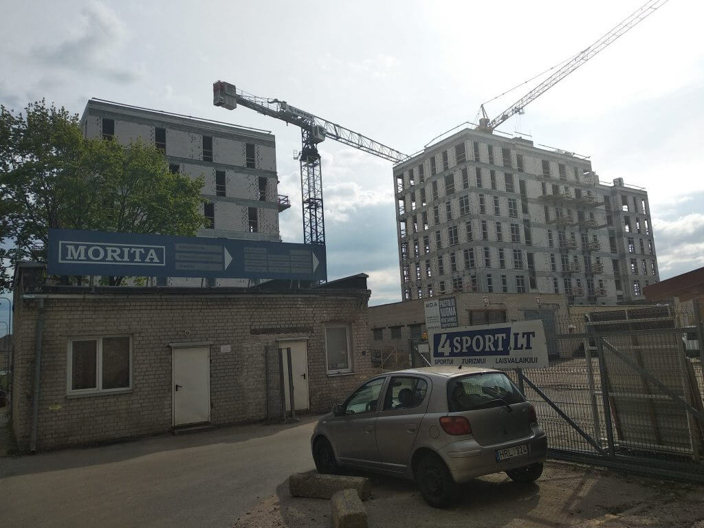 Miesto ritmu (Žalgirio g. 106A) - Multi apartment - construction photos