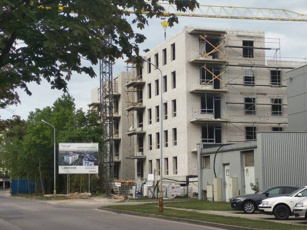 Paparčių namai 1 etapas (Utenos g. 41A) - Multi apartment - construction photos