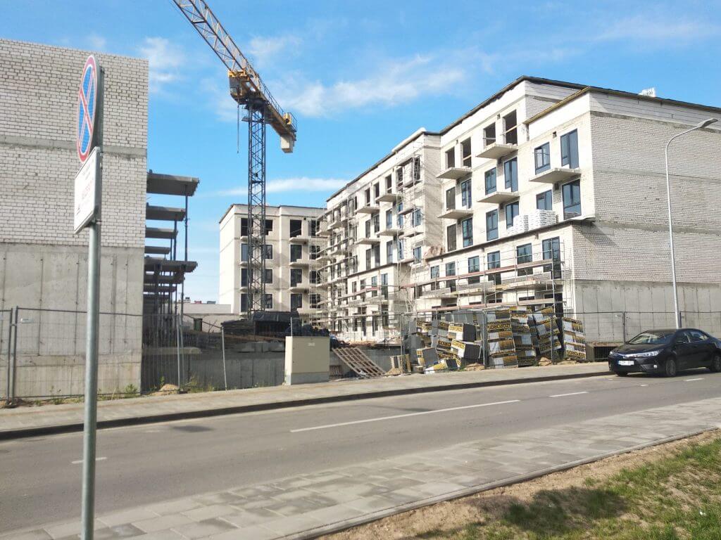 Ozo kvartetas (Jurgio Lebedžio g. 9) - Multi apartment - construction photos