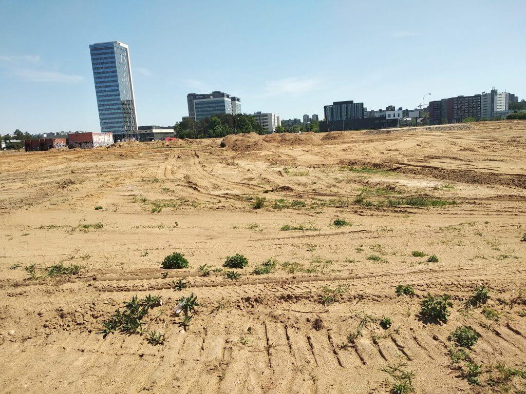 Automobilių stovėjimo aikštelė Pociūno g. (Vytauto Pociūno g. 2A) - Parking facility - construction photos