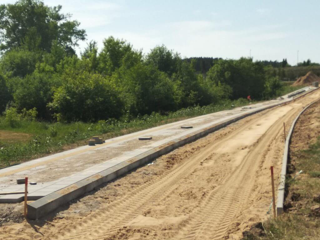 Pilaitės pr. dviračių takas (Pilaitės pr.) - Bike path - construction photos