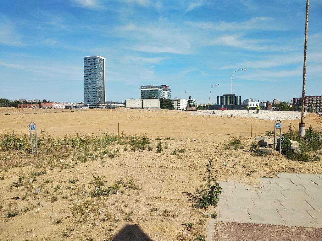 Automobilių stovėjimo aikštelė Pociūno g. (Vytauto Pociūno g. 2A) - Parking facility - construction photos